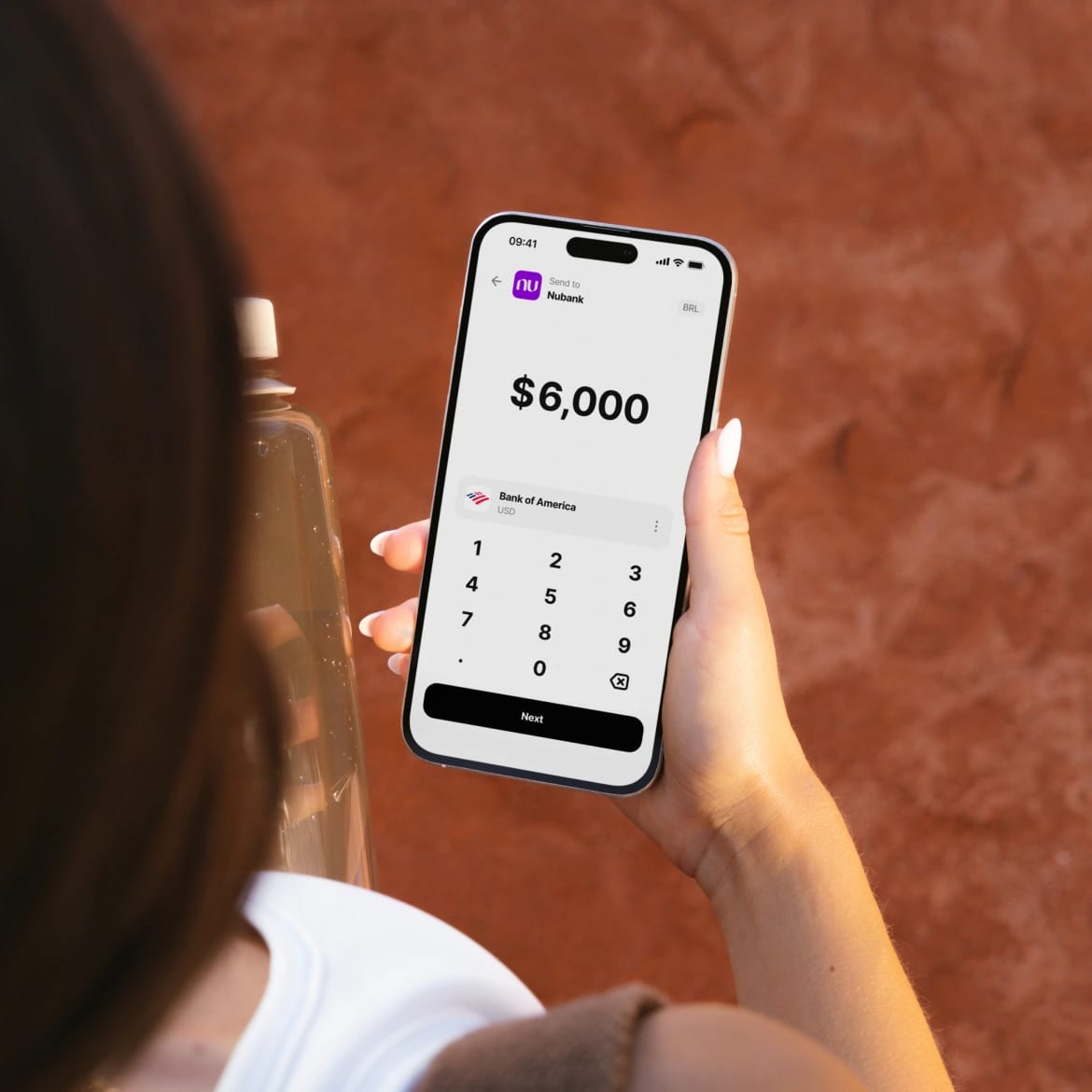 Sending $6,000 to Nubank from a Bank of America account