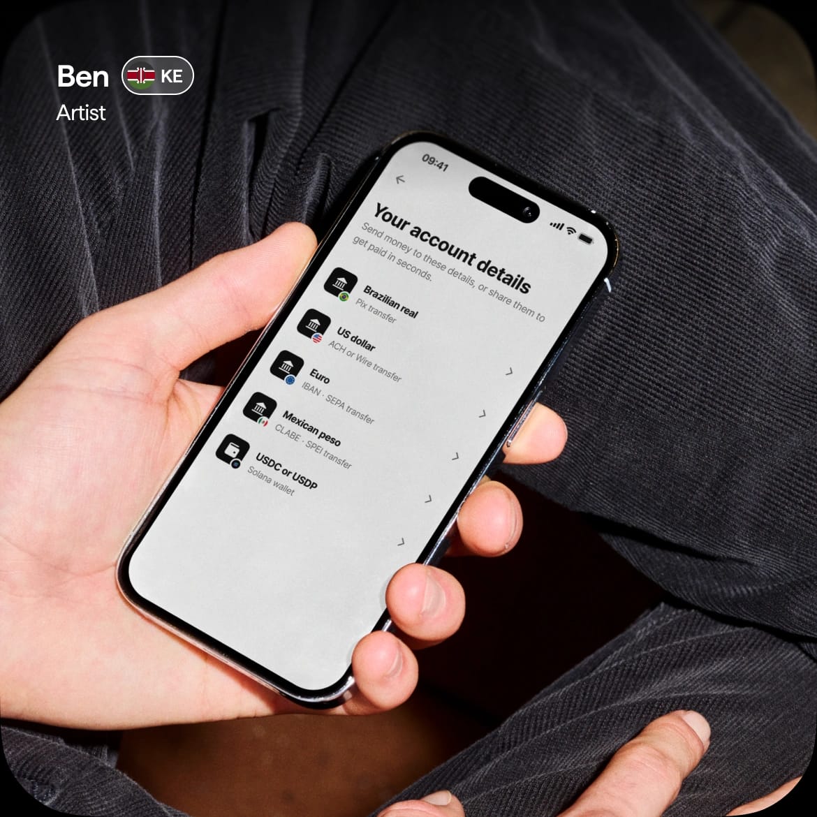 App da Morse mostrando pagamentos recebidos