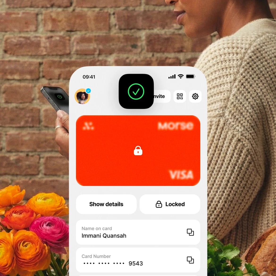 Morse Card locked from the app while shopping