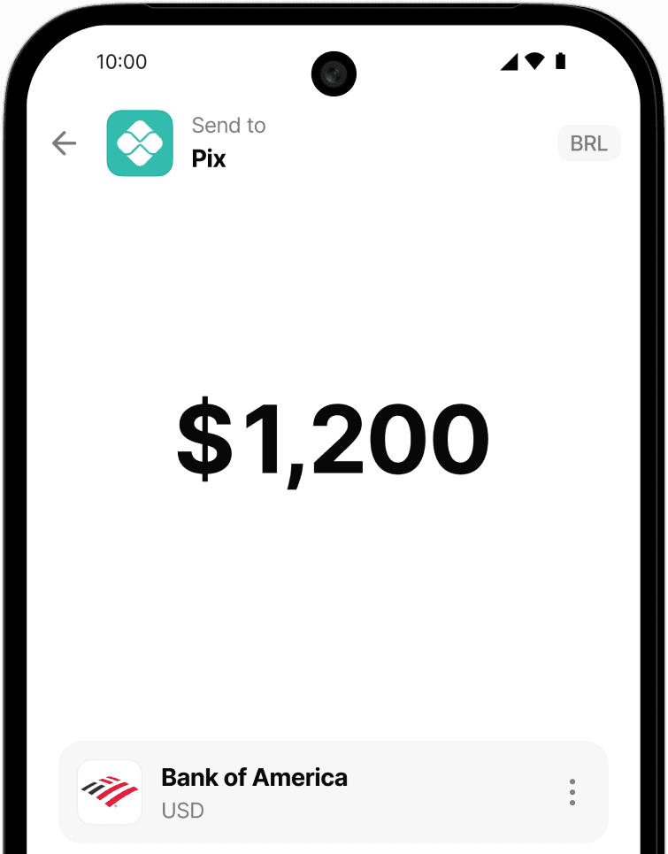 Sending USD to Pix in Brazil via Morse