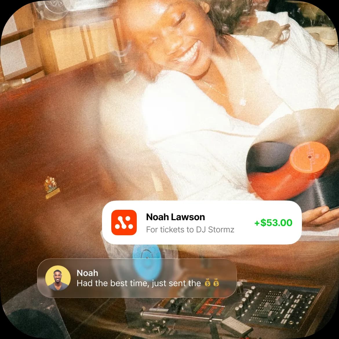 Person receiving a Morse payment notification